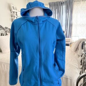 LL Bean Women's Blue Hooded Jacket Size L